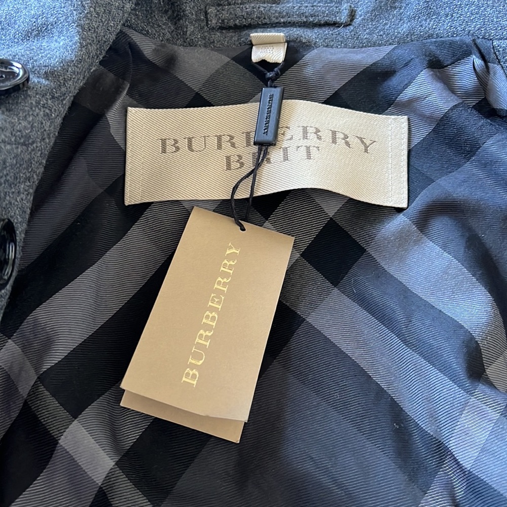 Burberry Brit Wool Coat Jacket Size 12 (EU46) - Picture 11 of 16